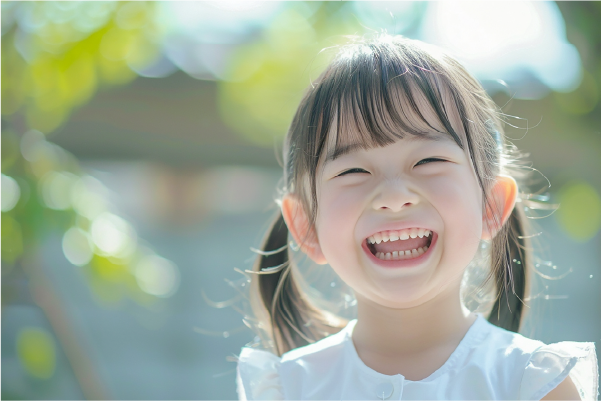 笑顔の女の子